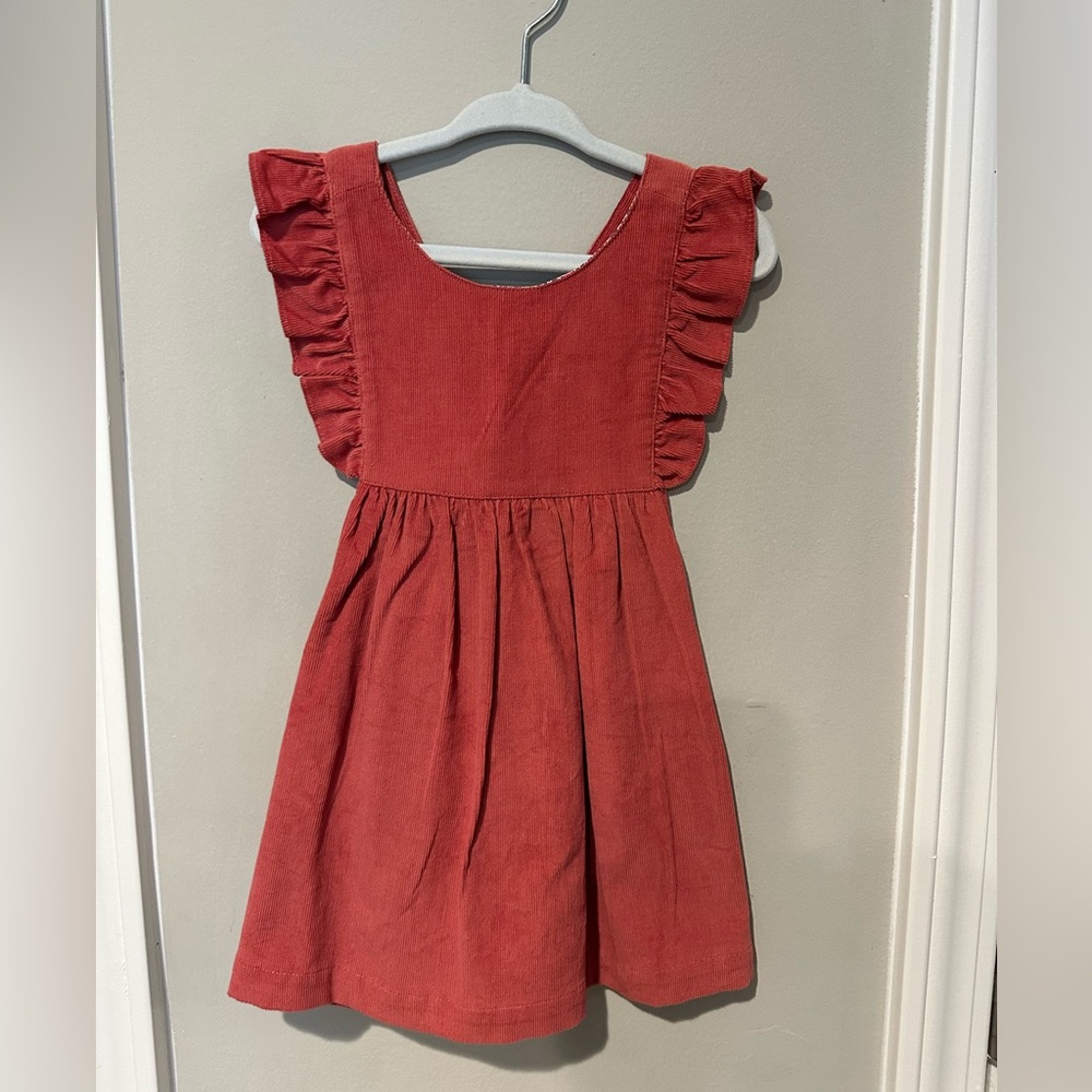 Corduroy overall dress